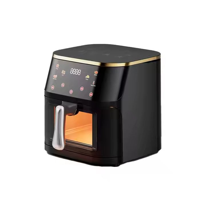 Friteuză cu aer cald AT Performance, 10 L, 2400 W, 6 programe, display digital tactil, geam transparent
