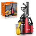 Storcător de citrice HALEY HY-600, 150 W, stoarcere lentă, carcasă inox, roșu/negru
