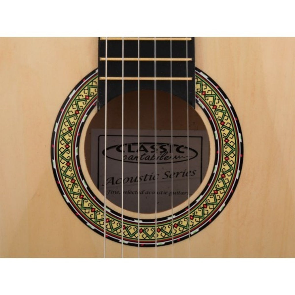 Chitară clasică AT Performance 4/4, 38 inch, lemn de tei, corzi din nailon, 20 taste, natur