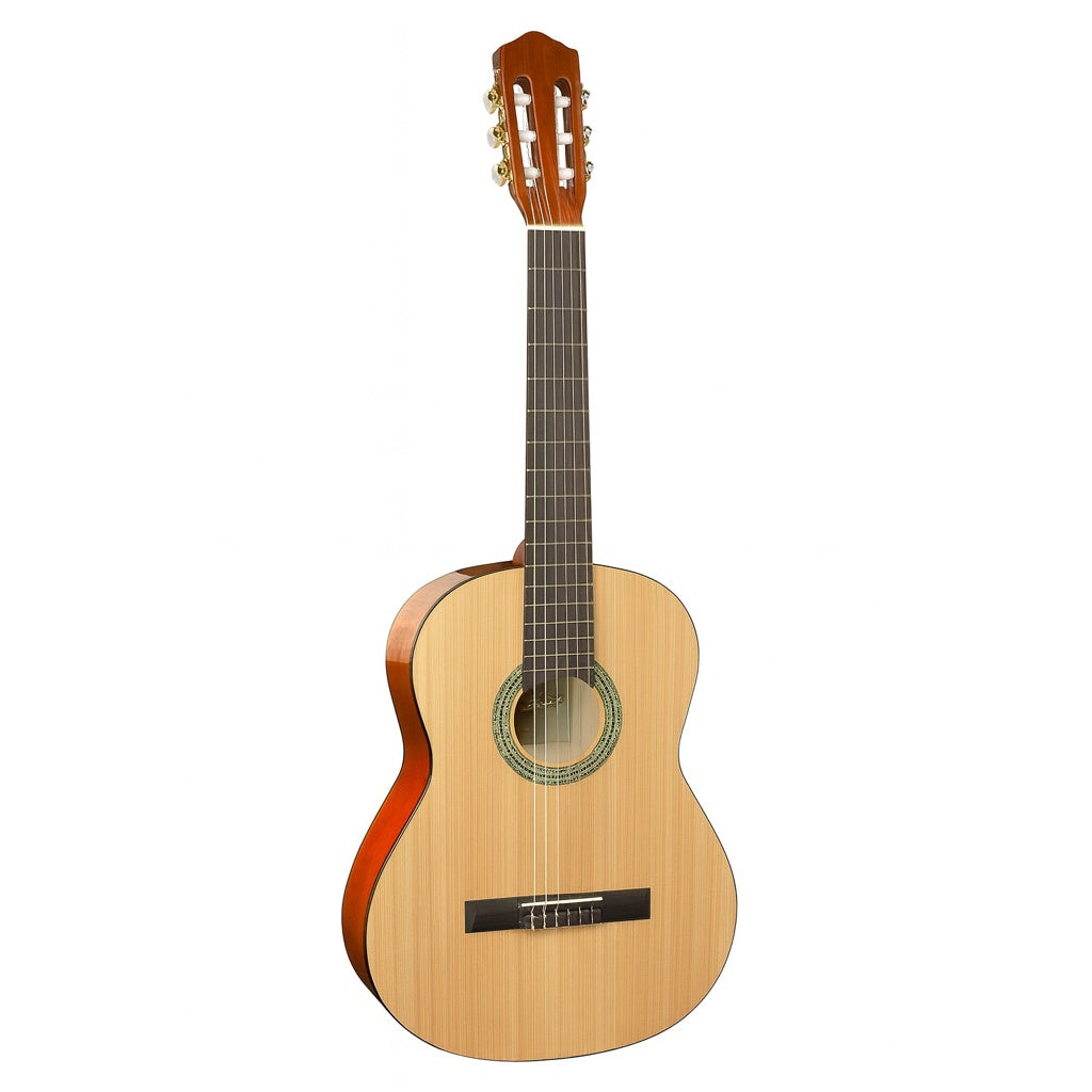 Chitară clasică AT Performance 4/4, 38 inch, lemn de tei, corzi din nailon, 20 taste, natur
