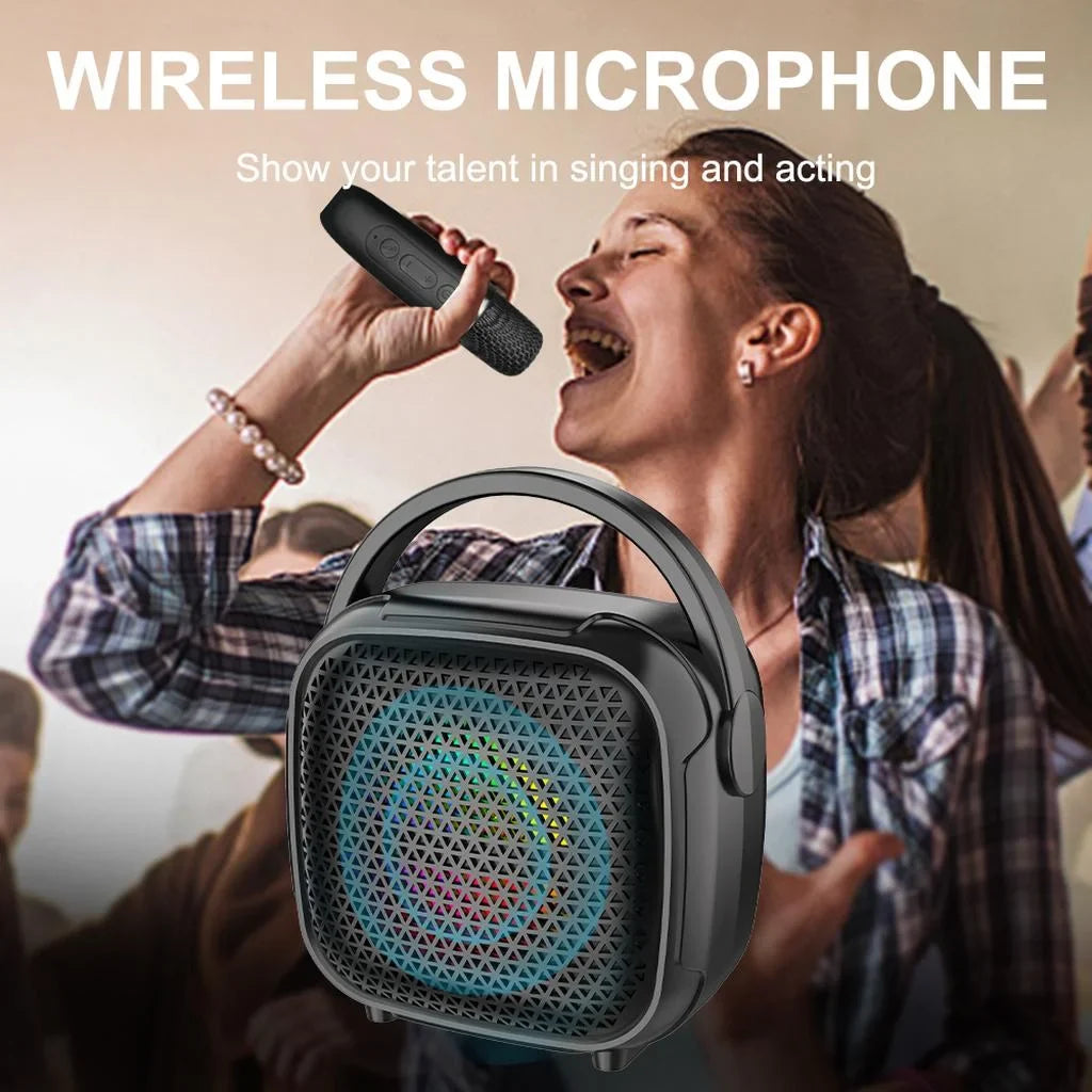 Boxă portabilă mini AT Performance ZQS-W3101, 8 W, difuzor 3 inch, baterie 1200 mAh, LED RGB