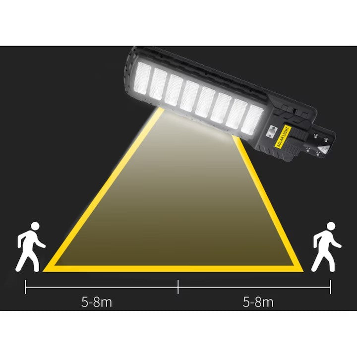 Lampă solară stradală LED AT Performance, 800 W, 1900 lm, telecomandă, autonomie 14 h, IP65