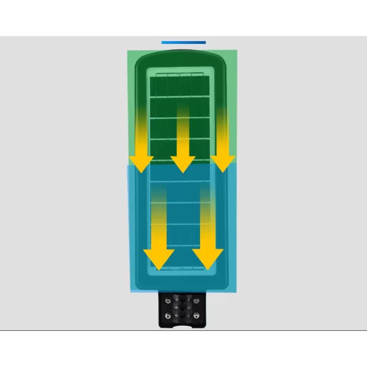 Lampă solară stradală LED AT Performance, 800 W, 1900 lm, telecomandă, autonomie 14 h, IP65