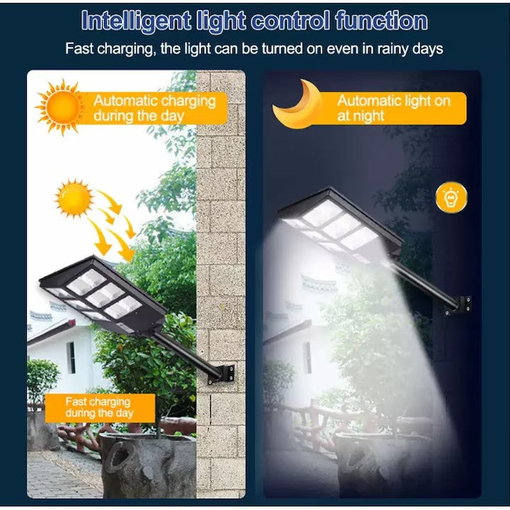 Lampă solară stradală LED AT Performance, 600 W, 4000 lm, IP65, senzor de lumină și mișcare