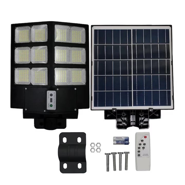 Lampă solară stradală LED AT Performance, 600 W, 4000 lm, IP65, senzor de lumină și mișcare