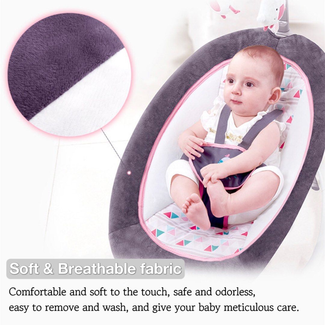 Balansoar pliabil ,Mastela pentru copii roz