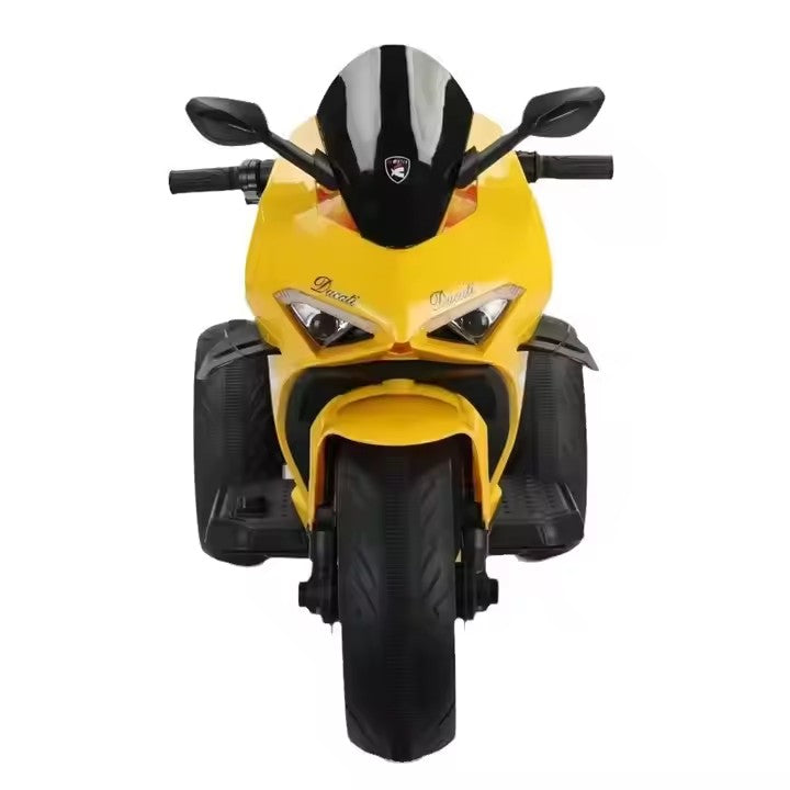 Motocicletă electrică pentru copii AT Performance, 12V, 3 roți, melodii și lumini, 2-7 ani
