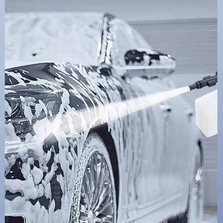 Pachet Auto 2 în 1: Spălător cu Presiune Portabil 36V + Parasolar Tip Umbrelă UV 140x75 cm | Întreținere Completă pentru Mașina Ta