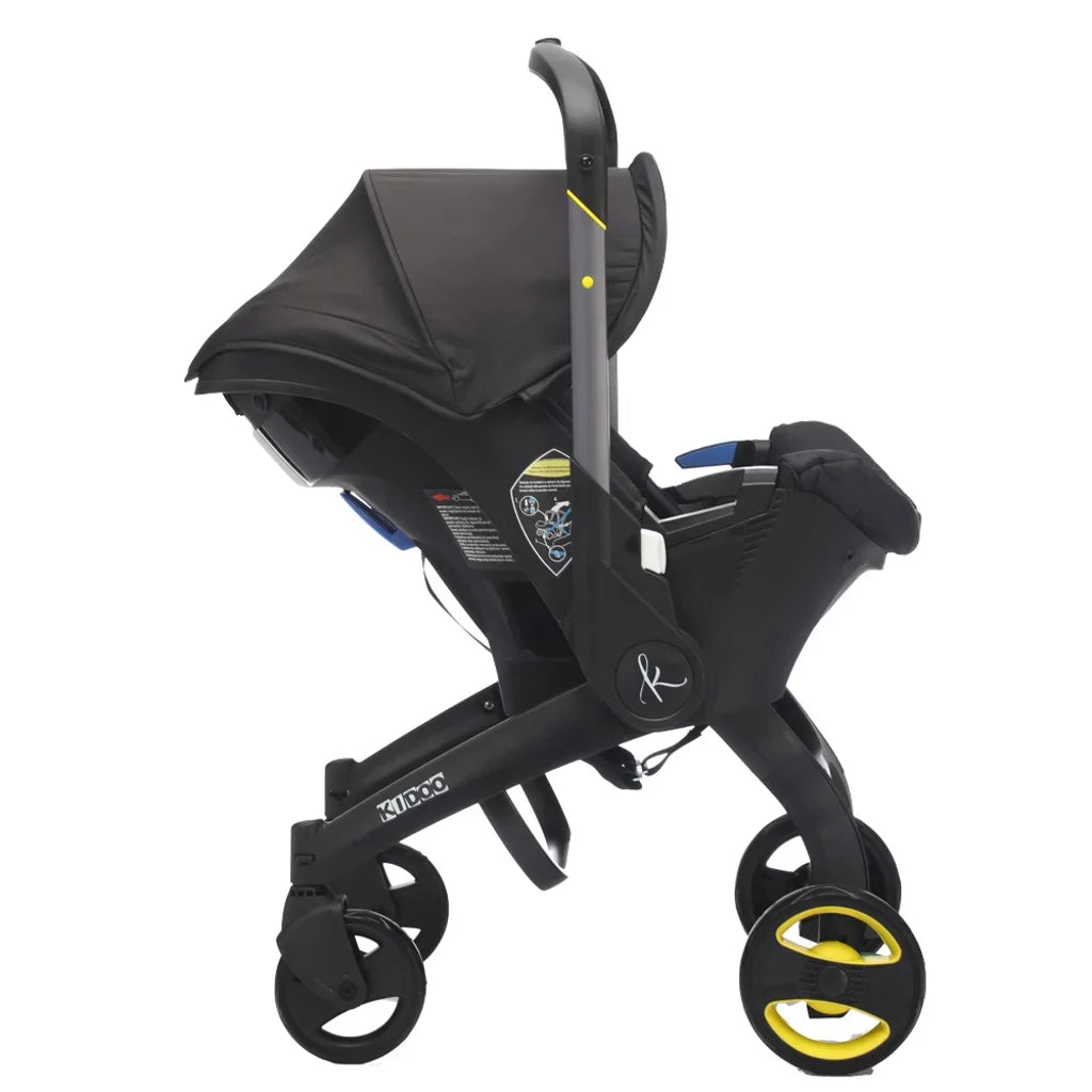 Cărucior 2 în 1 KIDOO, scaun auto grupa 0+, 0-13 kg, 0-18 luni, mâner reglabil, centură 5 puncte