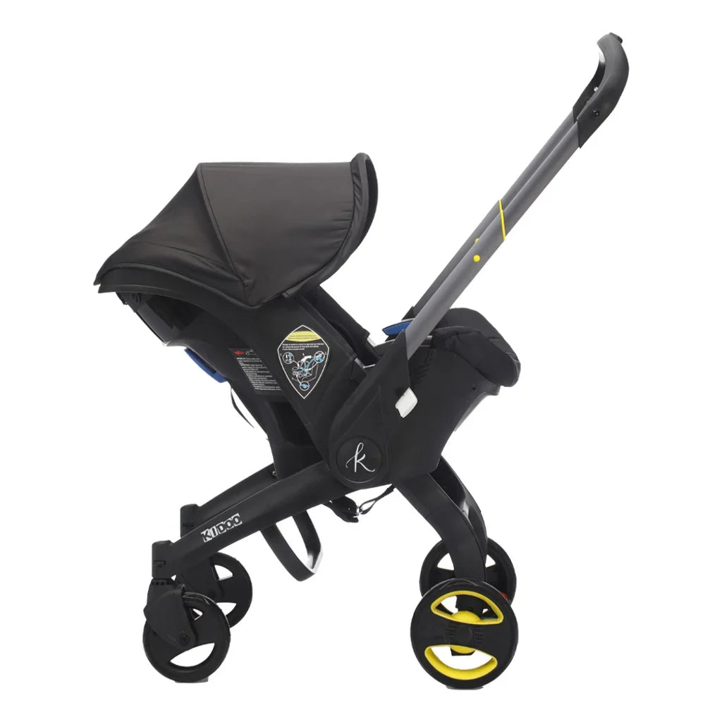Cărucior 2 în 1 KIDOO, scaun auto grupa 0+, 0-13 kg, 0-18 luni, mâner reglabil, centură 5 puncte