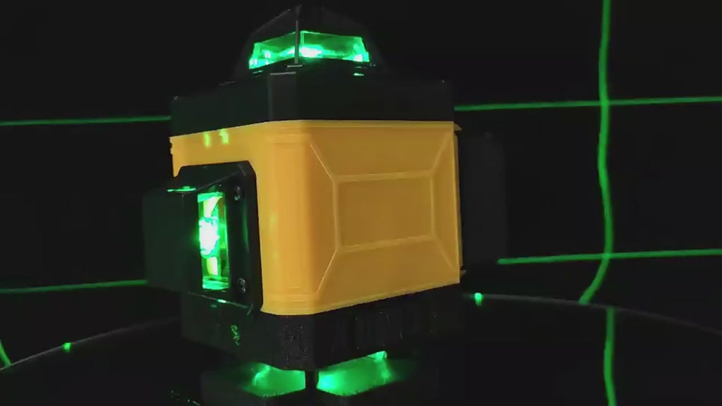 Nivelă laser 4D AT Performance, 16 linii 360°, laser verde, rază 30 m, IP54, 2 acumulatori