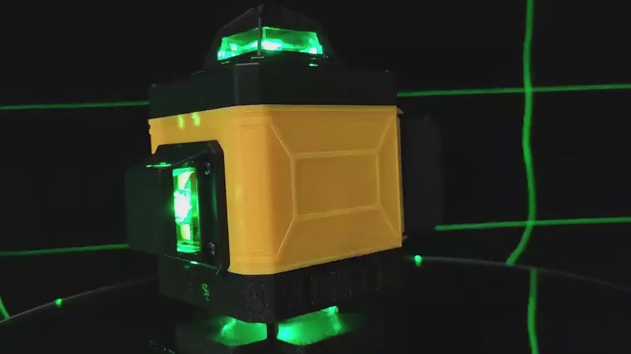 Nivelă laser 4D AT Performance, 16 linii 360°, laser verde, rază 30 m, IP54, 2 acumulatori