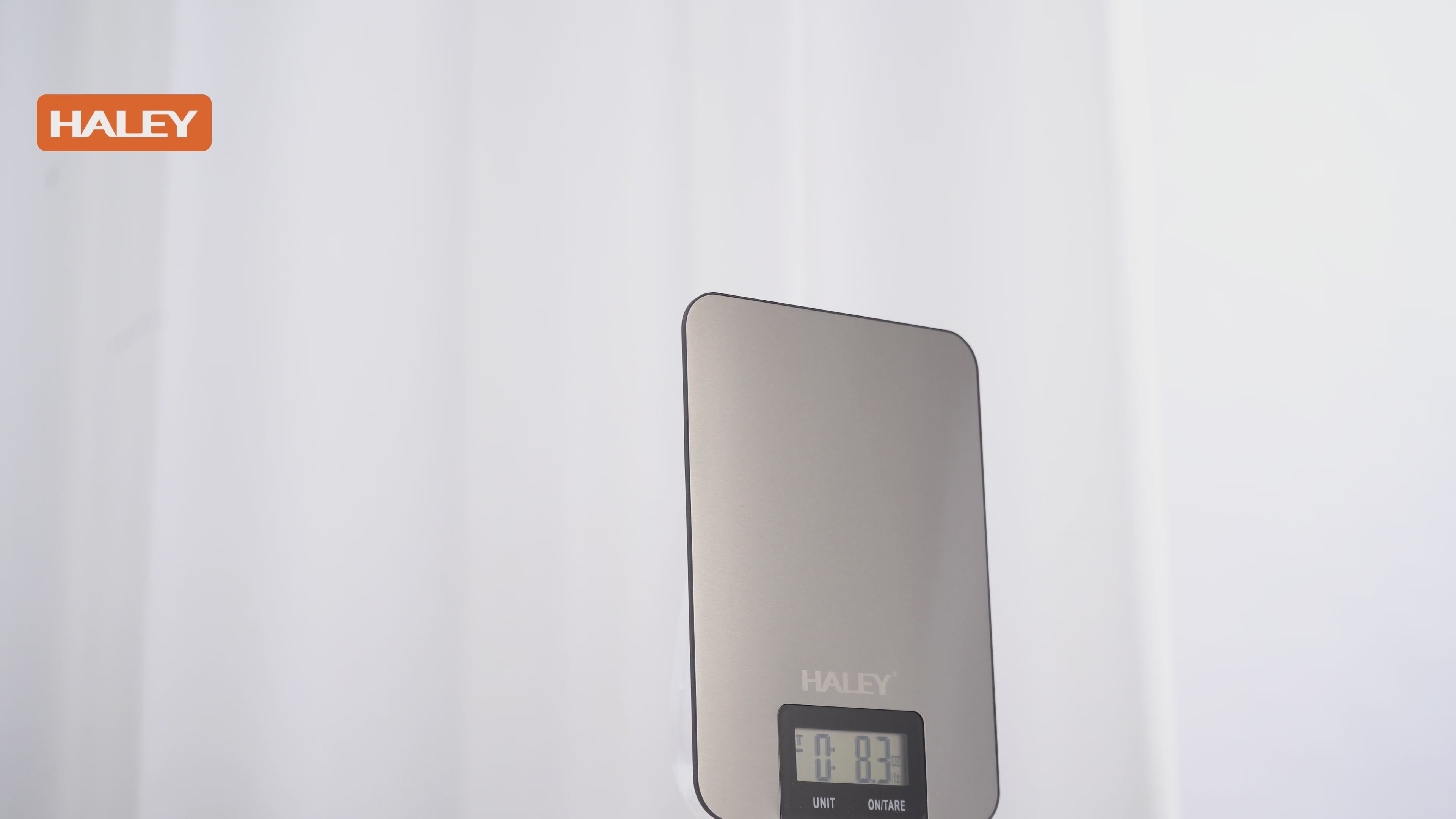 Cântar electronic de bucătărie HALEY HY-5017, 5 kg, precizie 0,1 g, oțel inoxidabil, argintiu