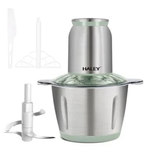Tocător electric de alimente HALEY HY-1238, 1000 W, bol 3 L, 4 lame inox, bază antialunecare