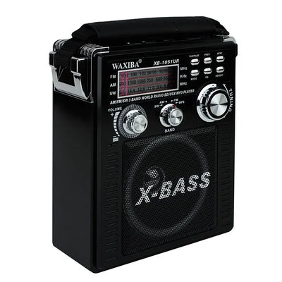 Radio portabil AT Performance, benzi AM/FM/SW, bluetooth, MP3 USB și card TF, lanternă