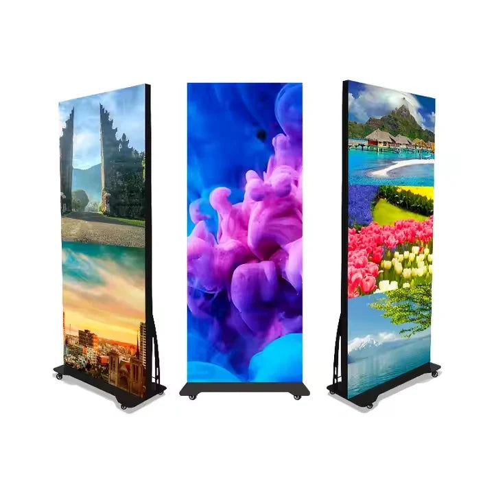 Totem LED digital de interior AT Performance, P2.5, 768x256 pixeli, 1200 cd/m², IP45, Wi-Fi și USB