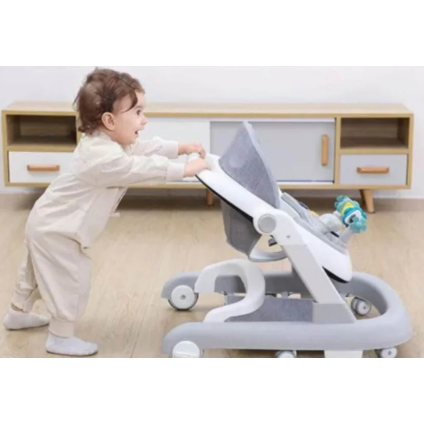 Premergator educational 3 in 1 pentru copii, functie de masuta, premergator si Antemergator Alb/Visiniu