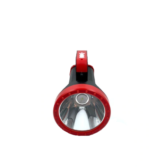 Lanternă LED Tusy Store TD-3900, 300 W, 3 trepte de intensitate, acumulator integrat, negru/roșu