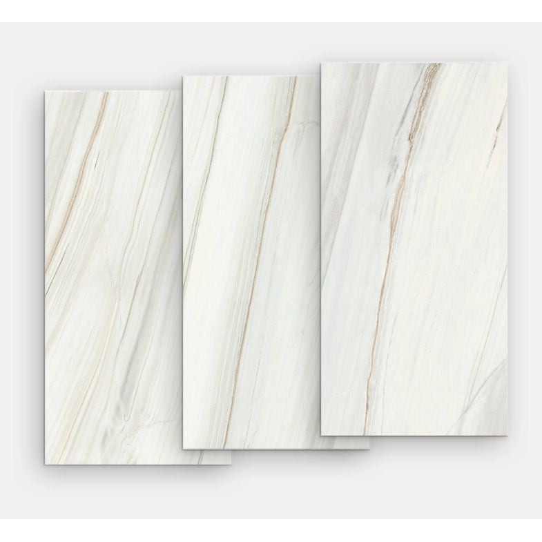 Tapet autoadeziv model marmură AT Performance, set 10 plăci 30x60 cm, 1,8 mp, alb cu linii
