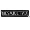 Reclamă luminoasă LED alb Tusy Store, 70x20 cm, 16x128 pixeli, mesaj programabil, interior și exterior