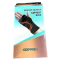 Orteză pentru încheietura mâinii tip mănușă AT Performance, elastică, compresie respirabilă, 19 x 7,5-9,5 cm, negru