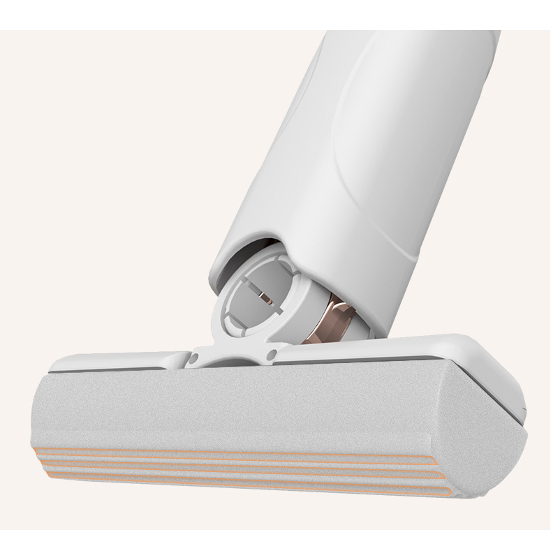 Mini Mop Portabil, At Performance, cu stoarcere automata, Burete de inalta calitate, Spalare umeda sau uscata, Potrivit pentru Geamuri, Blaturi, Bucatari, Bai, 2 bureti inclusi, Alb