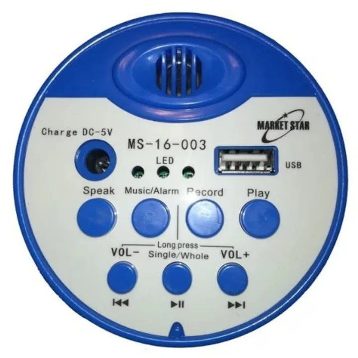 Portavoce Megafon Portabil cu Acumulator, MP3, USB și Funcție de Înregistrare – Model HM-130U