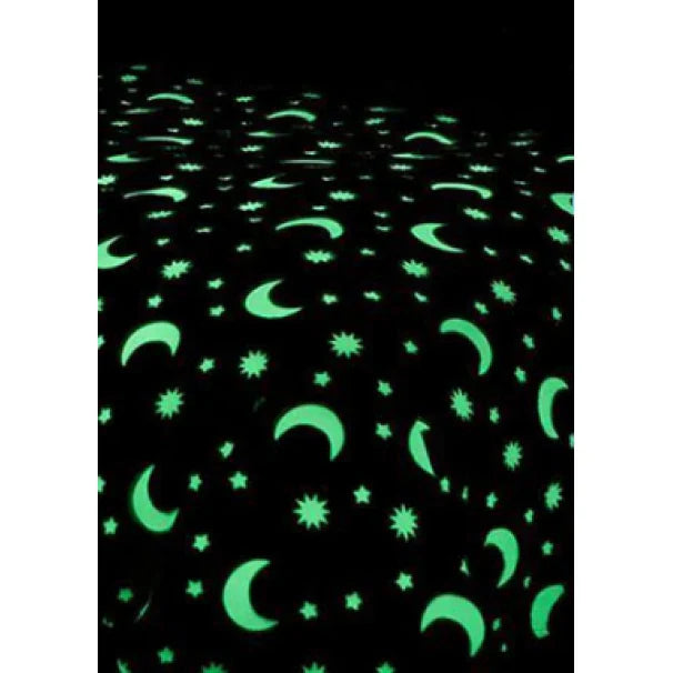 Pătură fosforescentă pentru copii Murmag, steluțe glow in the dark, 150x100 cm, roz