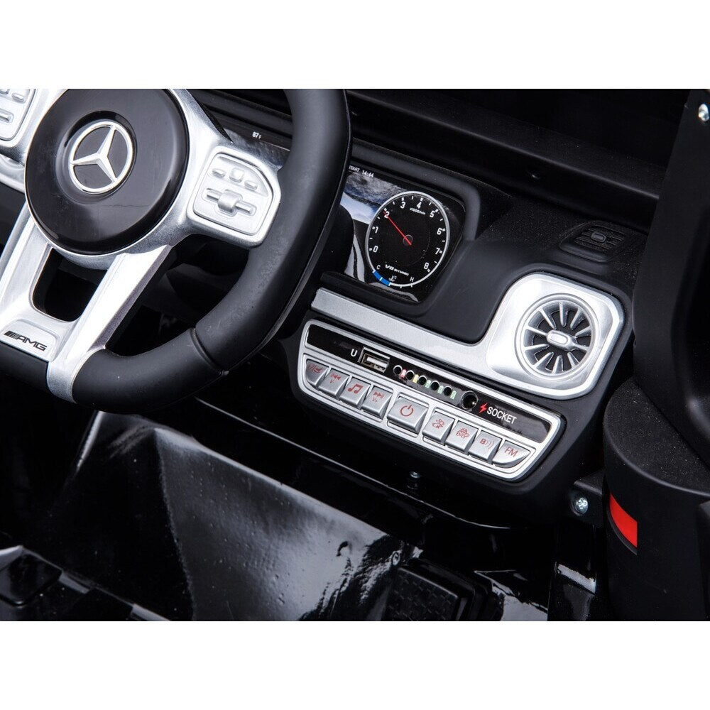 Mașinuță electrică pentru copii AT Performance Mercedes-Benz AMG G63, 12V 4.5Ah, 2 motoare de 30 W, 3-5 km/h