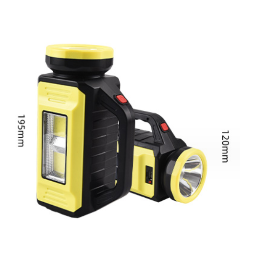 Lanternă LED profesională AT Performance TJ-7528A, 2 LED-uri, lumină frontală albă, lumină laterală albă și roșie