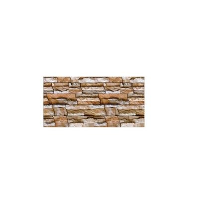 Tapet autoadeziv model marmură AT Performance, set 10 plăci 30x60 cm, 1,8 mp, bej cărămidă