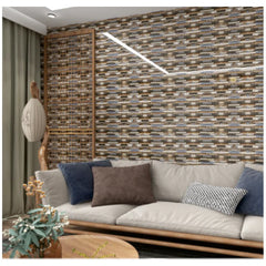 Set 10x Tapet, AT PERFORMANCE®, suprafata acoperire 1.8 mp, autoadeziv, waterproof, usor de montat, design modern, 30x60 cm