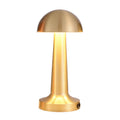 Lampă de birou tip ciupercă AT Performance, portabilă, 22 cm, metal și acril, control tactil, auriu