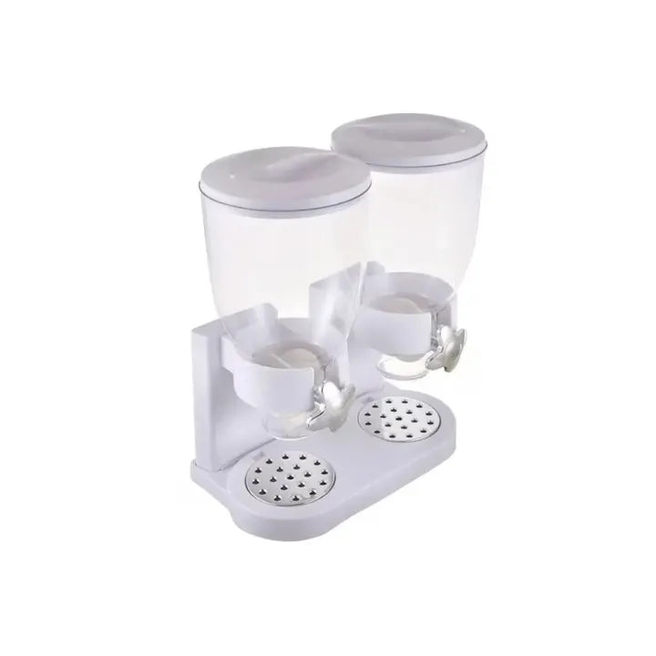 Dozator dublu pentru cereale AT Performance, 2 x 2 L, plastic, 33 x 20 x 40 cm