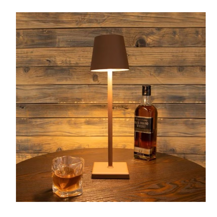 Lampă de masă LED AT Performance, reîncărcabilă, 38 x 10 cm, 3 temperaturi de culoare, auriu