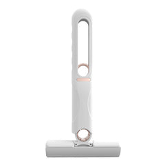 Mini Mop Portabil, At Performance, cu stoarcere automata, Burete de inalta calitate, Spalare umeda sau uscata, Potrivit pentru Geamuri, Blaturi, Bucatari, Bai, 2 bureti inclusi, Alb