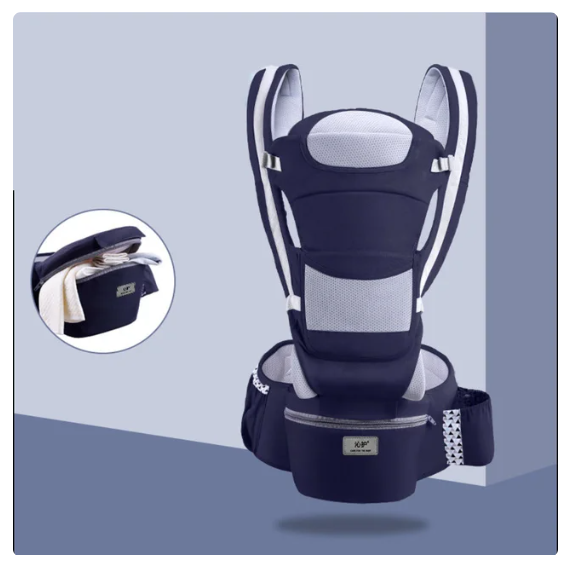 Marsupiu Multifunctional pentru bebelusi cu suport lombar, At Performance, Bumbac, 9 in 1, Varsta 0-36 luni, Verde