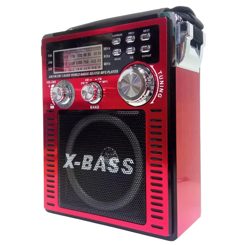 Radio portabil AT Performance, benzi AM/FM/SW, bluetooth, MP3 USB și card TF, lanternă