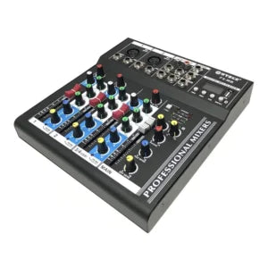 Mixer audio digital AT Performance, 4 canale, Bluetooth, USB, alimentare phantom 48V, negru