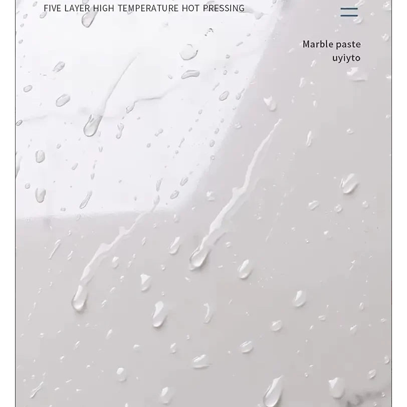 Set 10x Tapet Marmura, AT PERFORMANCE®, suprafata acoperire 1.8 mp, autoadeziv, waterproof, usor de montat, design modern, 30x60 cm, Alb cu model colorat