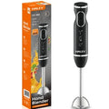 Blender portabil HALEY HY-1119, 400 W, vas inox 0,3 L, 2 viteze, funcție de spumare