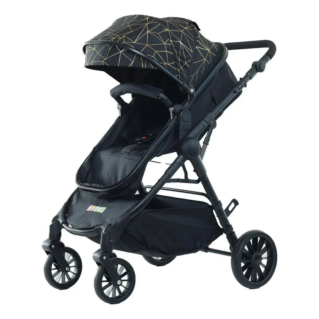 Cărucior 3 în 1 KIDOO, landou, scaun sport și scoică auto i-Size, ham în 5 puncte, suspensii, pliere rapidă