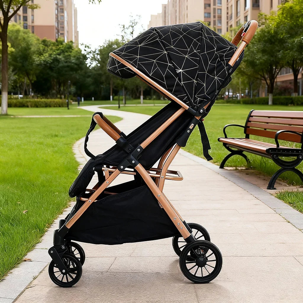 Cărucior pentru copii KIDOO 6607, 0-36 luni, max. 22 kg, pliere cu o mână, centură 5 puncte