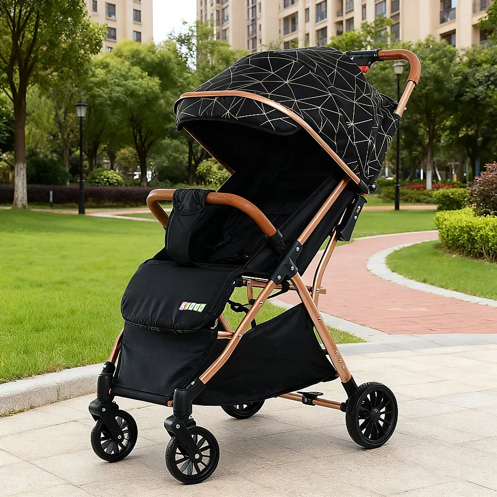Cărucior pentru copii KIDOO 6607, 0-36 luni, max. 22 kg, pliere cu o mână, centură 5 puncte