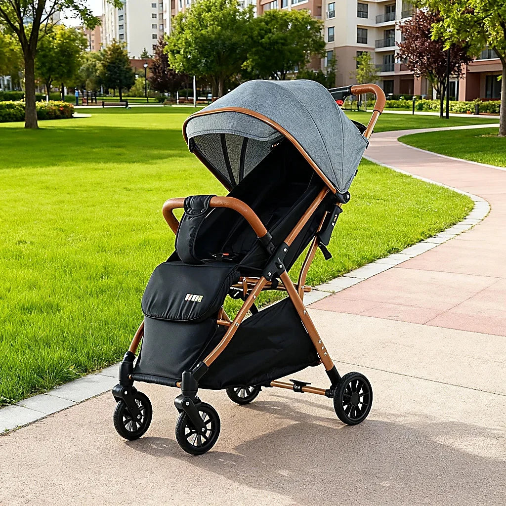 Cărucior pentru copii KIDOO 6607, 0-36 luni, max. 22 kg, pliere cu o mână, centură 5 puncte