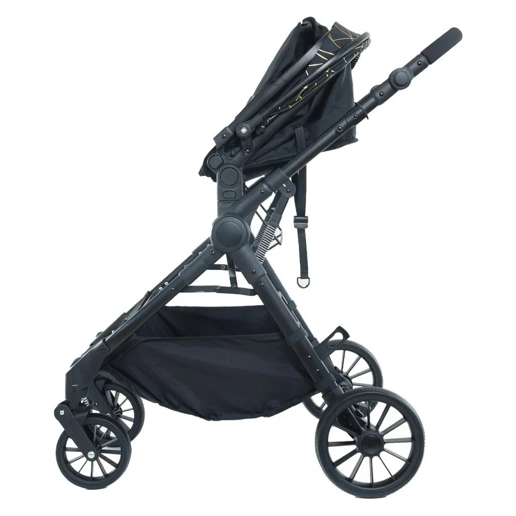 Cărucior 3 în 1 KIDOO, landou, scaun sport și scoică auto i-Size, ham în 5 puncte, suspensii, pliere rapidă