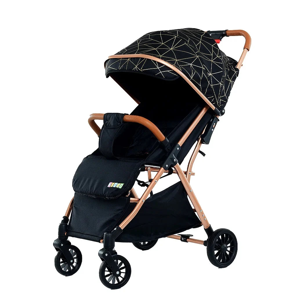 Cărucior pentru copii KIDOO 6607, 0-36 luni, max. 22 kg, pliere cu o mână, centură 5 puncte
