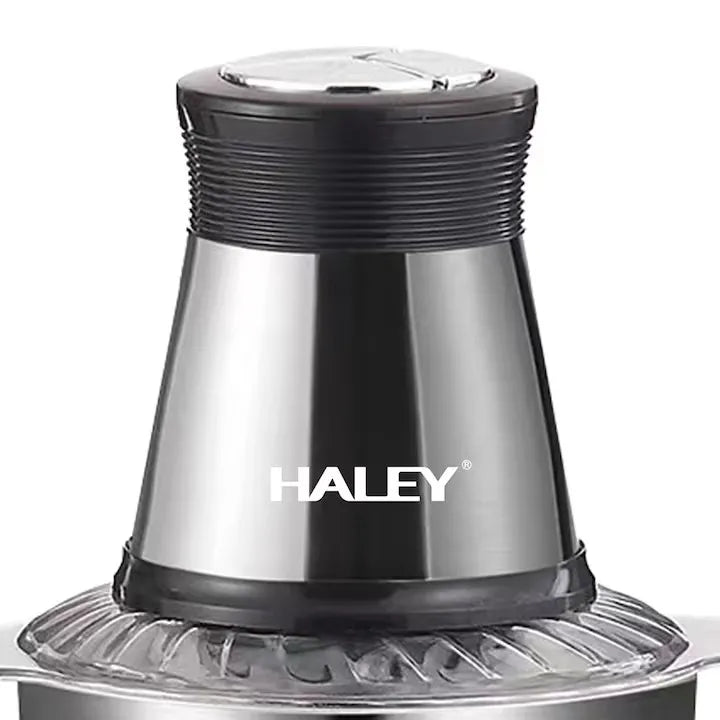 Tocător electric universal HALEY HY-1221, 1000 W, bol inox 3 L, 4 lame din oțel inoxidabil