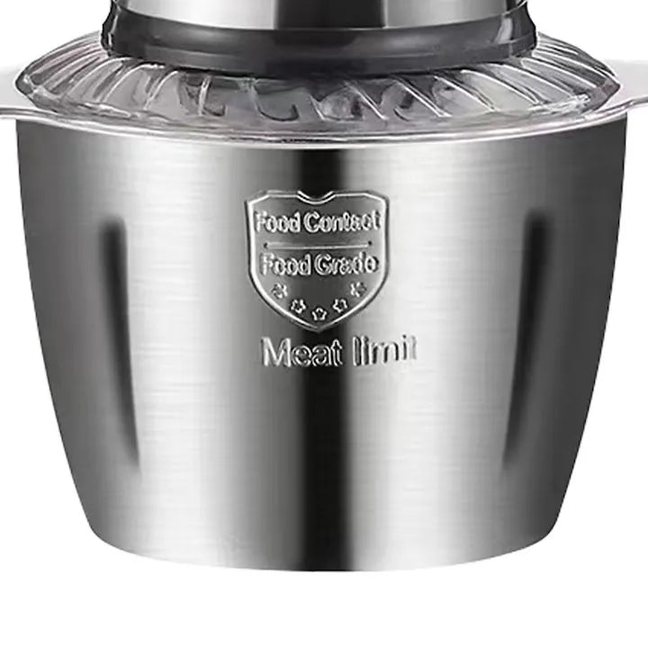 Tocător electric universal HALEY HY-1221, 1000 W, bol inox 3 L, 4 lame din oțel inoxidabil