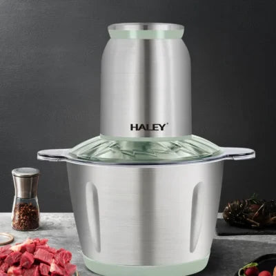 Tocător de alimente Haley HY-1238 – Putere de 500W și vas de 3L din inox pentru tocare eficientă